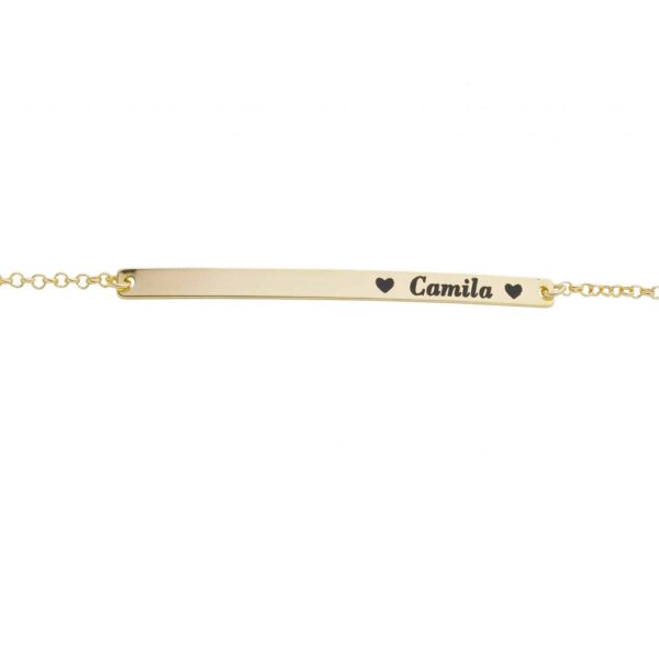 Pulseira Infantil Placa Unissex